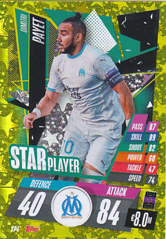 Dimitri Payet Olympique Marseille 2020/21 Topps Match Attax CL Star Players #SP04